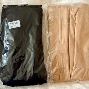 Black and Tan Tights Set